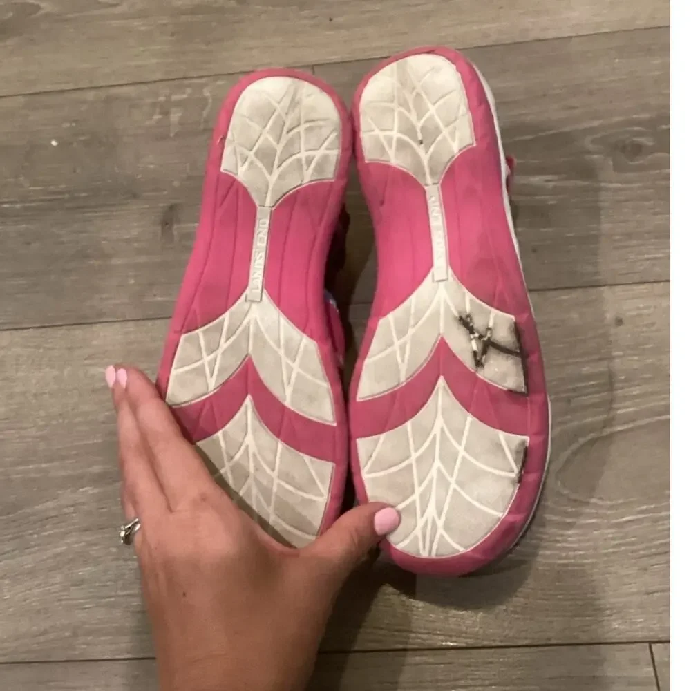 Lands End Girls Water Shoes Sandals Youth US 6 EU 38 Outdoor Hiking Camping Pink